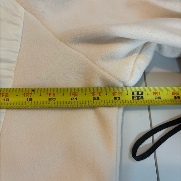 Lands’ End Fleece Cowl Neck Pullover‎ Ivory XL Plus Size 18 EUC Primaloft 0430 - Picture 10 of 13